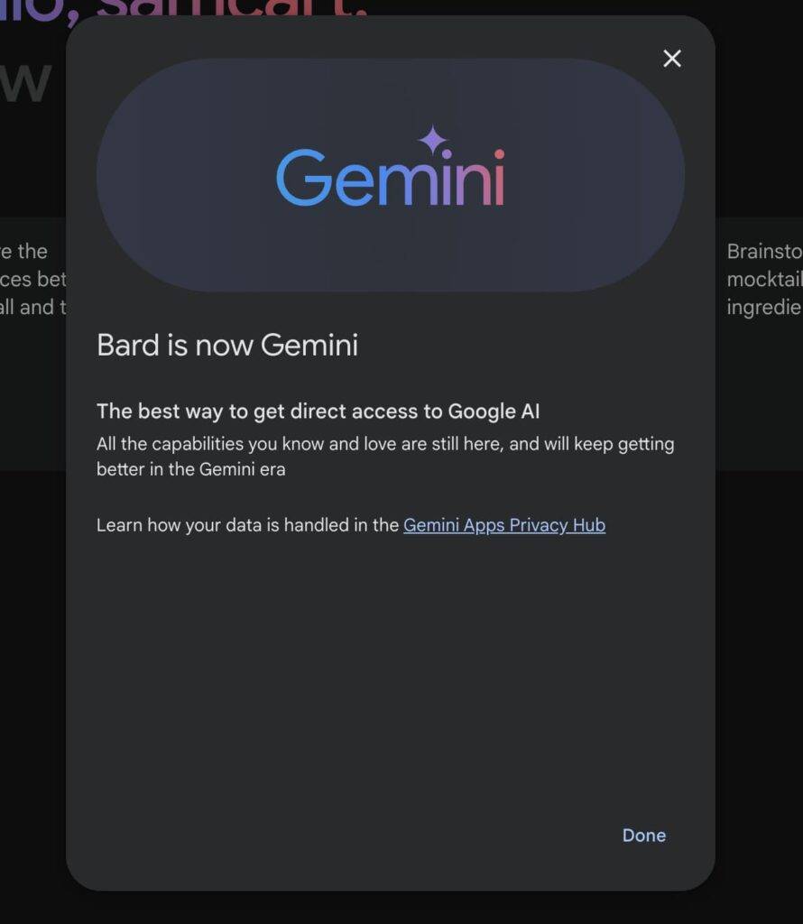 from bard to gemini
